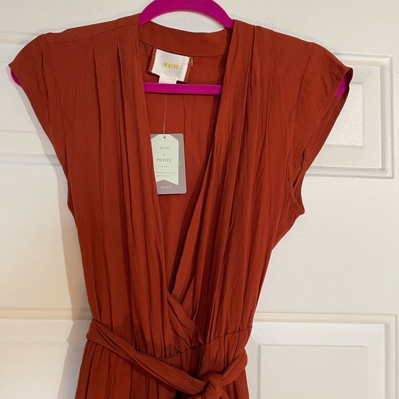 Anthropologie Maeve Noronha Wrap Dress Belted - Picture 7 of 14